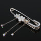 kilofly 4pc Womens Fashion Novelty Brooch Jewelry Charm Pins + Gift Pouch Set