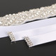 kilofly 2pc Women's Crystal Bridal Belt Wedding Dress Waistband Sash + Gift Box