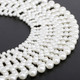 kilofly 2pc Women's White Faux Pearl Beaded False Collar Necklace Fashion Choker