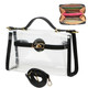 kilofly Women's Purse Transparent Bag Shoulder Crossbody Clear Clutch + Wallet