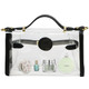 kilofly Women's Purse Transparent Bag Shoulder Crossbody Clear Clutch + Wallet
