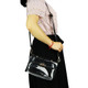 kilofly Women's Purse Transparent Bag Shoulder Crossbody Clear Clutch + Wallet