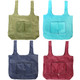 kilofly 4pc Foldable Travel Beach Pouch Reusable Shopping Tote Grocery Bag Set