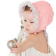 KF Baby Girls Ruffle Cap Bonnet Hat Value Pack, Set of 2, Newborn Infant Toddler