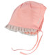 KF Baby Girls Ruffle Cap Bonnet Hat Value Pack, Set of 2, Newborn Infant Toddler