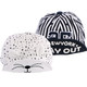 KF Baby 2pc Unisex Soft Brim Snapback Baseball Cap Infant Toddler Kid Beanie Hat