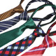 kilofly 5pc Pre-tied Adjustable Zipper Tie Kids Neck Strap Boys Baby Necktie