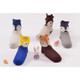 KF Baby Boy Girl Soft Fox Animal Cotton Crew Socks, 5 Pairs, Infant to Toddler