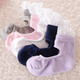 KF Baby Girl Lace Cotton Soft Sandals Summer Socks, 5 Pairs, Infants to Toddlers