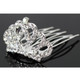 kilofly 12pc Princess Party Favor Crown Crystal Rhinestone Tiara Hair Comb Clip