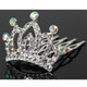 kilofly 12pc Princess Party Favor Crown Crystal Rhinestone Tiara Hair Comb Clip