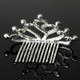 kilofly 6pc Princess Party Favor Crown Crystal Rhinestone Tiara Hair Comb Clip