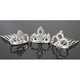 kilofly 13pc Princess Party Favor Crown Crystal Rhinestone Tiara Hair Comb Clip