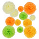 kilofly 24pc Wedding Crafts Tissue Paper Pom Pom Flower Color Party Decoration