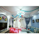 kilofly 12pc Party Decor Four-Leaf Clover Garlands Tissue Pom Poms Value Set