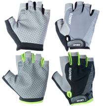 kilofly Breathable Half Finger Padded Cycling Biking Sport Gloves, 2 Pairs Set