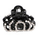 kilofly 4pc Women's Rhinestone Crystal Faux Hair Clip Claw Barrettes + Gift Box
