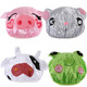 kilofly 4pc Waterproof Reusable Bath Hat Kids Fun Cartoon Animal Shower Caps Set