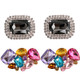 kilofly 2 Pairs Elegant Rhinestone Crystal Metal Shoe Clips Wedding Party Pack