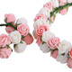 kilofly 2 Sets Flower Crown Wreath Headband Garland Floral Wrist Band Value Pack