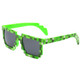 kilofly 10pc 8-Bit Pixel UV Protect Gamer Sunglasses Adult Kids Party Favors