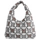 kilofly Bohemian Hippie Gypsy Soft Cotton Cloth Zipper Shoulder Bag Handbag Tote