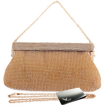 kilofly Women's Crystal Evening Bag Cocktail Clutch Purse Handbag + Money Clip