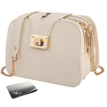 kilofly Women's Faux Leather Chain Clutch Party Purse Shoulder Bag + Money Clip