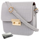 kilofly Women's Faux Leather Crossbody Purse Satchel Shouder Bag + Money Clip