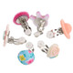 kilofly 6 Pairs Girls Princess Party Favor Jewelry Clip On Earrings Value Pack