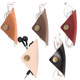 kilofly 5pc Genuine Leather Cord Management Keeper Snap Lock USB Cable Holder