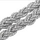 kilofly 2pc Women Elegant Silver Metal Thin Chain Clasp Skinny Belts Waist Bands