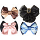 kilofly 4pc Women's Two-Way Snood Net Bow Barrette Hair Clip Bun Cover Set