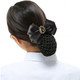 kilofly 4pc Women's Two-Way Snood Net Bow Barrette Hair Clip Bun Cover Set