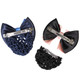 kilofly 4pc Women's Two-Way Snood Net Bow Barrette Hair Clip Bun Cover Set