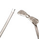 kilofly 2pc Women Elegant Silver Metal Thin Stretch Clasp Skinny Belt Waist Band