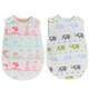 KF Baby set of 2 Muslin Sleep Wearable Blanket Sleeping Bags Infants Night Wrap
