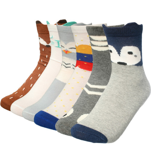 KF Baby Boys Girls Kids Over the Calf Winter Socks Value Pack, 6 Pairs
