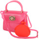 kilofly Girl's Jelly Candy Satchel Shoulder Bag Handbags + Silicone Coin Purse