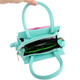 kilofly 2pc Little Girls Detachable Strap Clutch Handbag Shoulder Bag Combo Set