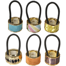 kilofy 6pc Cuff Elastic Band Ponytail Holder Hair Tie Styling Wrap Set
