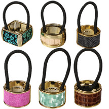 kilofy 6pc Cuff Elastic Band Ponytail Holder Hair Tie Styling Wrap Set