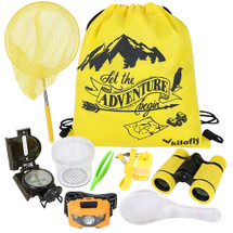 kilofly 9-in-1 Kids Nature Explorer Kit Fun Backyard Bug Catching Adventure Pack