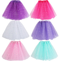 kilofly Girls Ballet Tutu Kids Birthday Princess Party Favor Dress Skirt, Set of 6