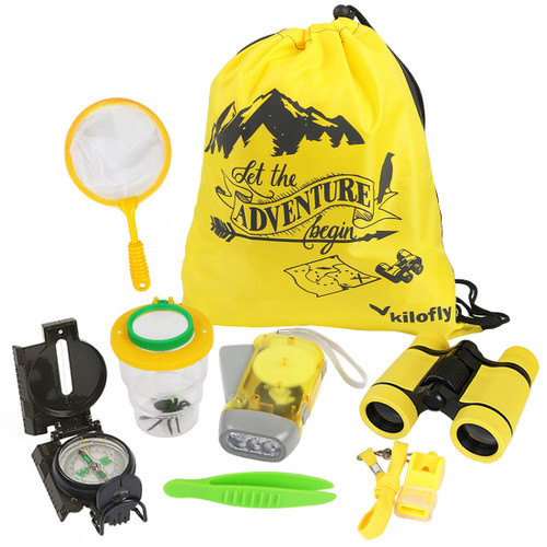 kilofly Kids Nature Explorer Kit Fun Backyard Bug Catching Adventure,8 in 1