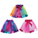 kilofly 3 Girls Ballet Dance Rainbow Tutu Princess Tulle Skirts