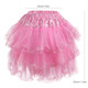 Kilofly 4 pcs Girls Ballet Tutu Pleated Princess Party Fluffy Tulle Skirt Dress