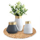 kilofly 4pc Natural Water Hyacinth Weave Placemat Round Braided Rattan Tablemats