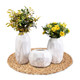 kilofly 4pc Natural Water Hyacinth Weave Placemat Round Braided Rattan Tablemats
