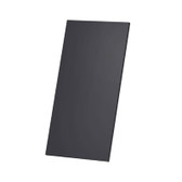 These overstock 6" x 12" square cut Black Sample Boards are in stock and ready to ship. Popular and durable black vinyl substrate has a slight texture to allow for more effective adhesion of samples and edges are painted black. Back of boards is raw MDF. Boxed in cartons of fifty for immediate shipment. Durable Sturdy 1/4" MDF.